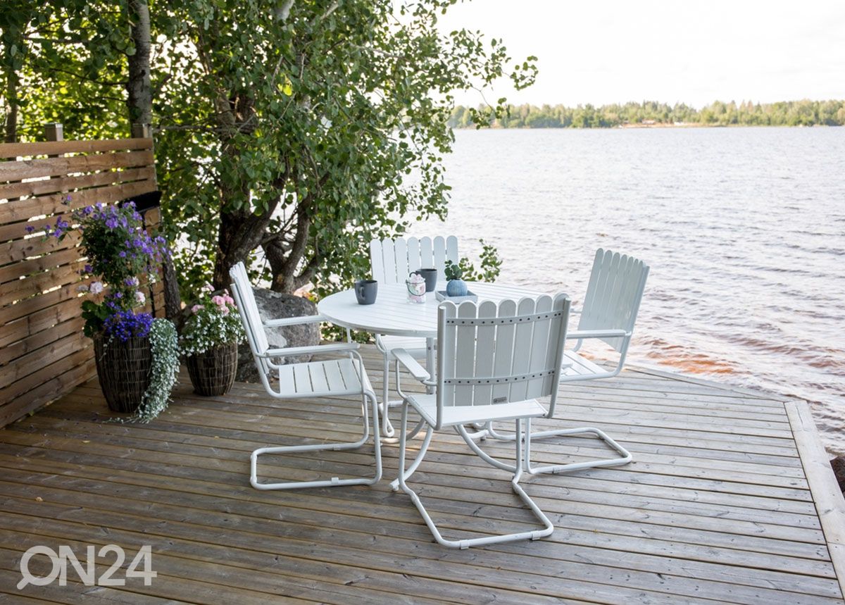 Puutarhakalusteet Holmsund, valkoinen kuvasuurennos