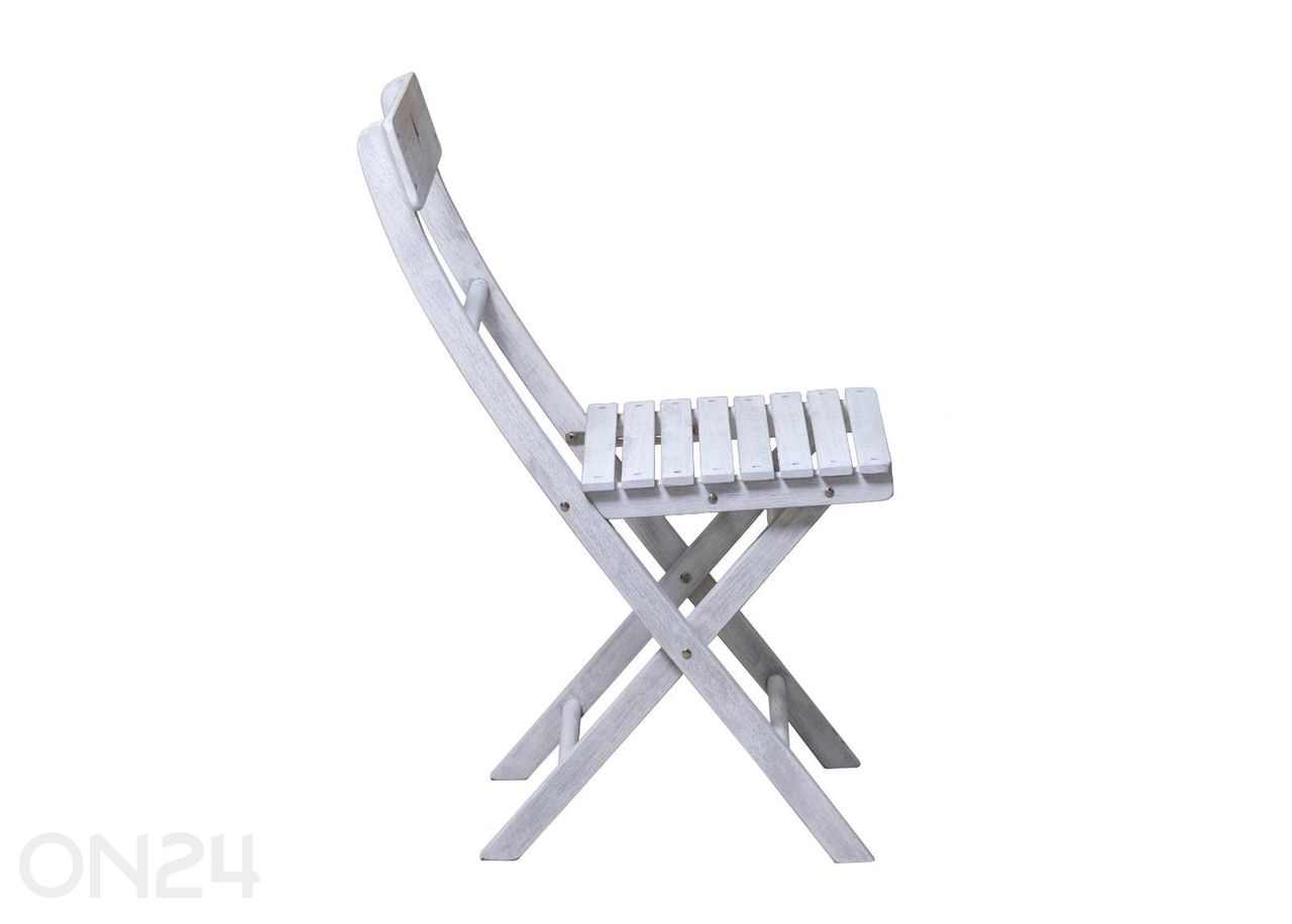 Puutarhakalusteet, pöyta + 2 tuolia kuvasuurennos