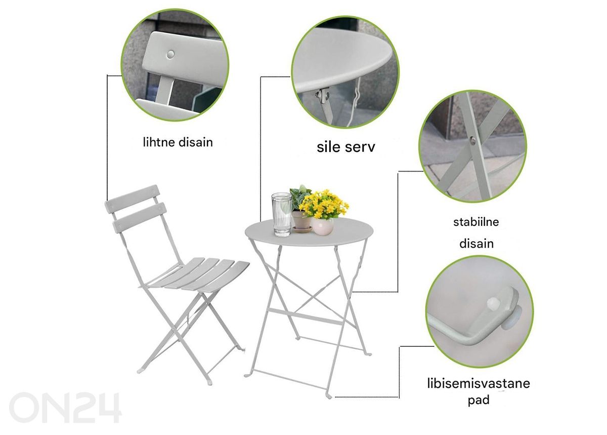 Puutarhakalustekomplekti Orion kuvasuurennos