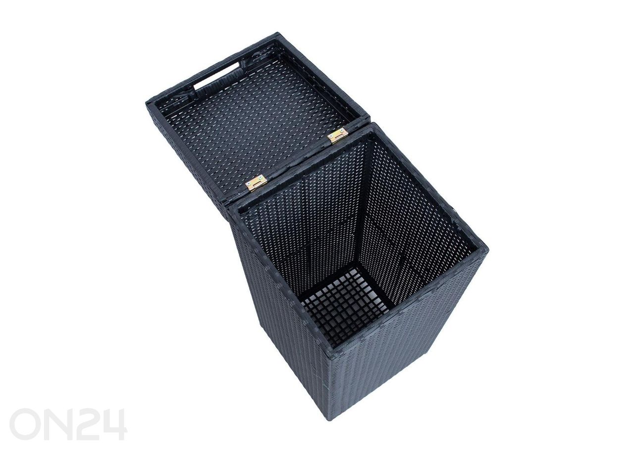 Puutarhan roskalaatikko Wicker kuvasuurennos