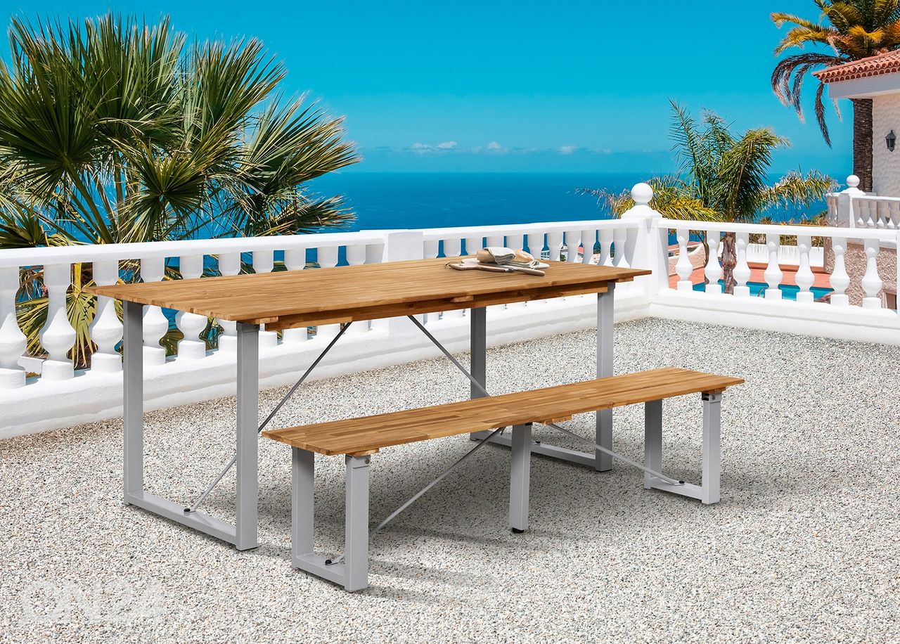 Puutarhapenkki 3-istuttava, akaasia kuvasuurennos