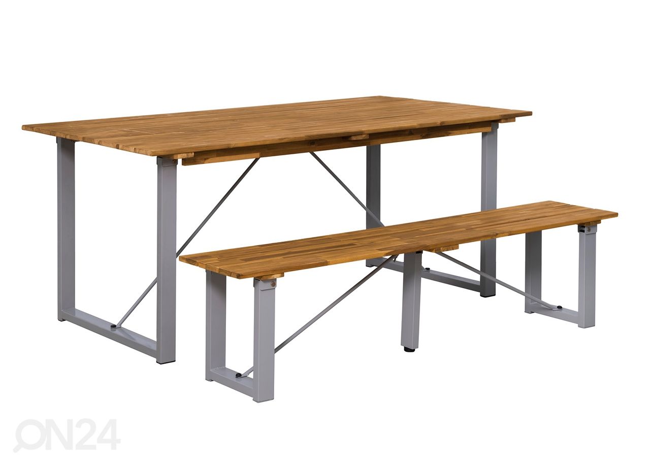 Puutarhapenkki 3-istuttava, akaasia kuvasuurennos