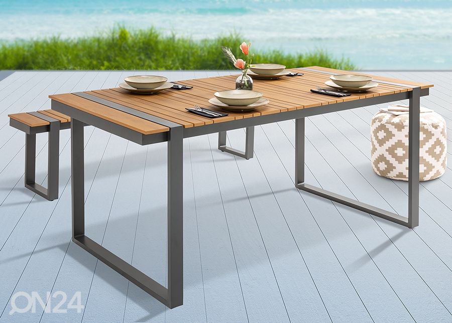 Puutarhapöytä Tampa 180x90 cm kuvasuurennos