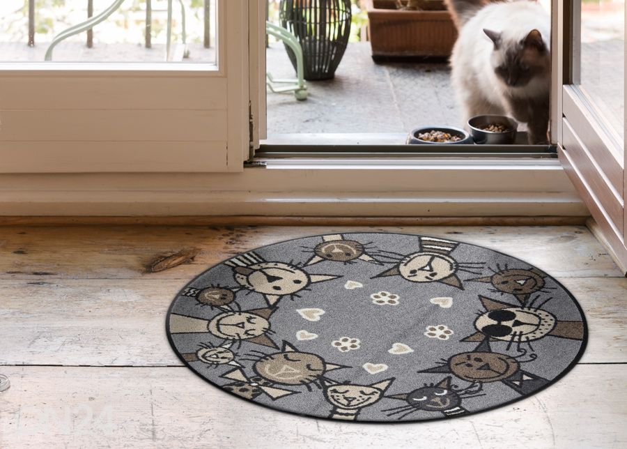 Pyöreä matto Circle Cat city-chic Ø 85 cm kuvasuurennos