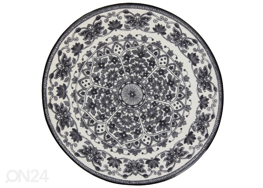 Pyöreä matto Zimra grey Ø 115 cm kuvasuurennos
