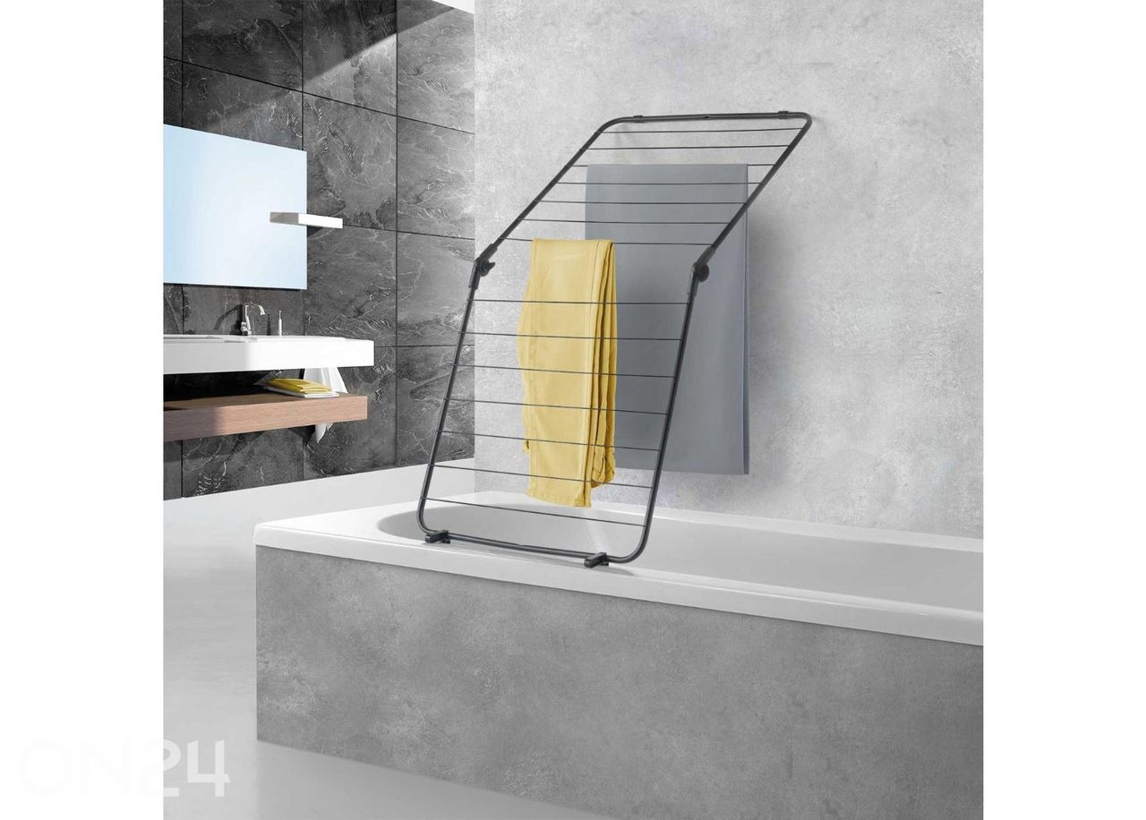 Pyykinkuivausteline kylpyammeeseen Nevis Onyx 7 m, musta kuvasuurennos