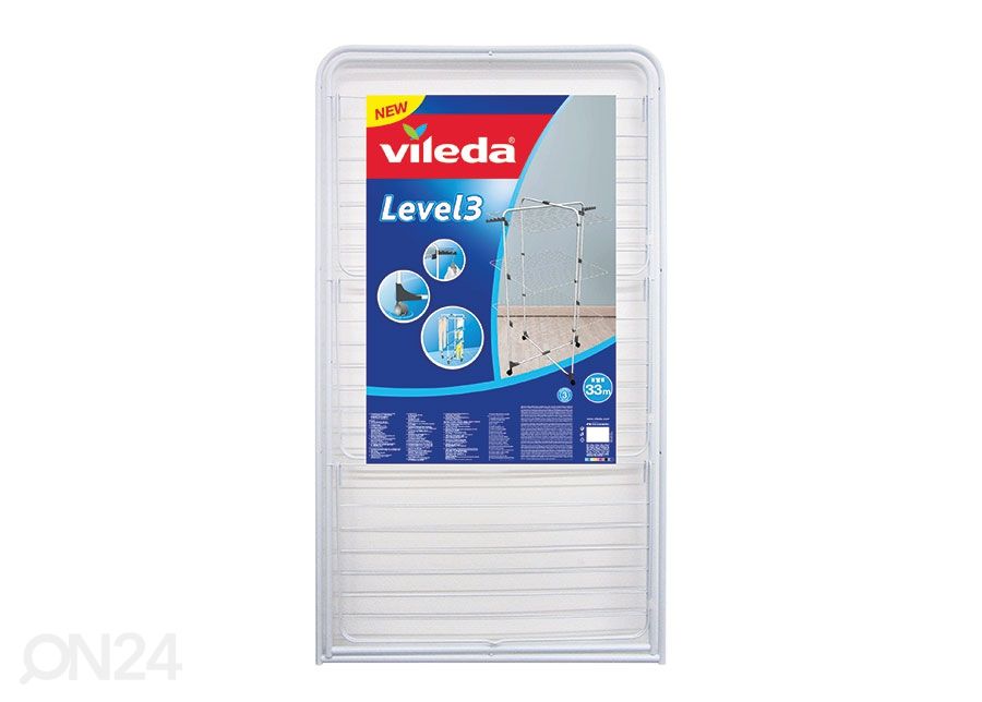 Pyykinkuivausteline VILEDA LEVEL 3, 33 m kuvasuurennos