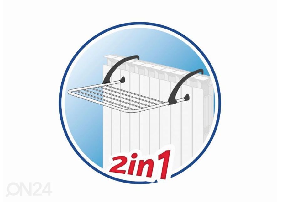 Pyykinkuivausteline VILEDA PREMIUM 2in1 kuvasuurennos