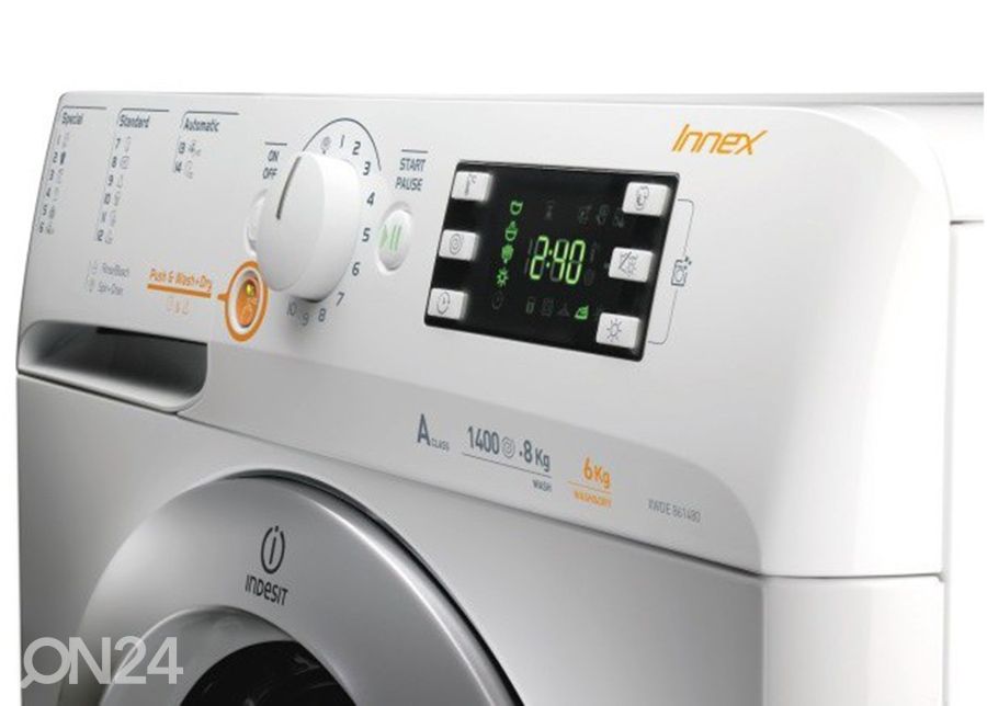 Pyykinpesukone kuivausrummulla Indesit kuvasuurennos