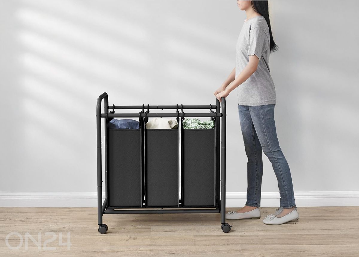 Pyykkikorit hyllytasolla 3 kpl kuvasuurennos