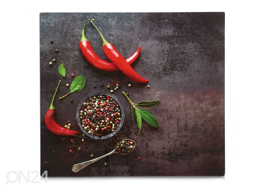 Räiskesuoja/liesisuoja CHILLI 56x50 cm kuvasuurennos