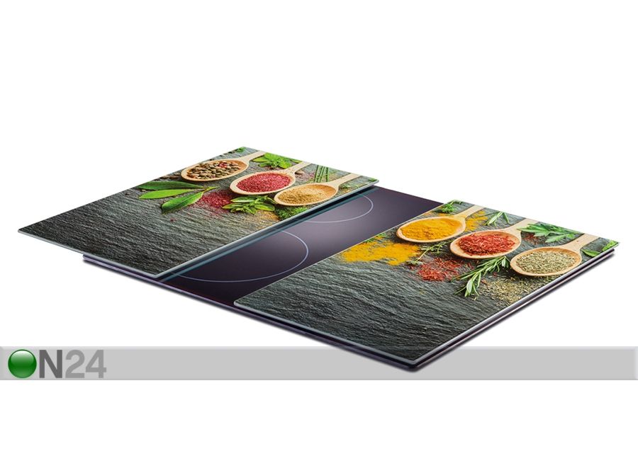 Räiskesuoja/liesisuoja Spices 52x30 cm 2 kpl kuvasuurennos