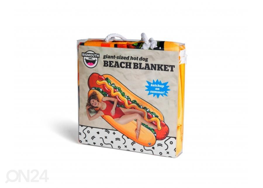 Rantamatto Hot Dog 216 x 94 cm kuvasuurennos