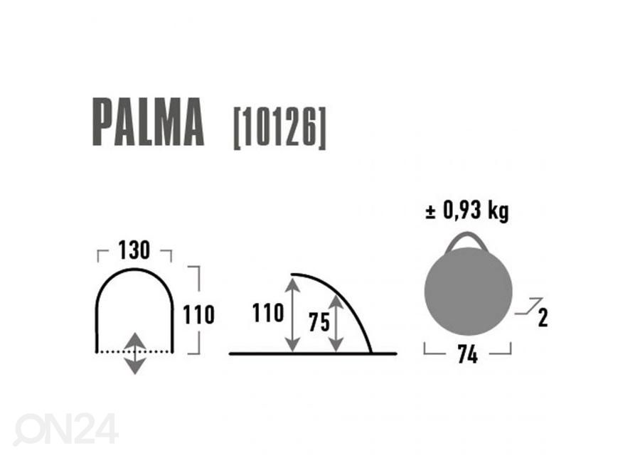 Rantateltta High Peak Palma sininen/harmaa kuvasuurennos