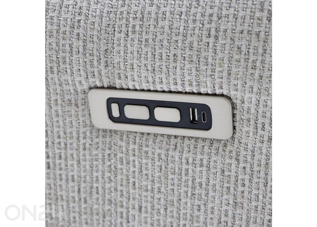 Recliner-nojatuoli Eleganz 1, vaaleanharmaa kuvasuurennos