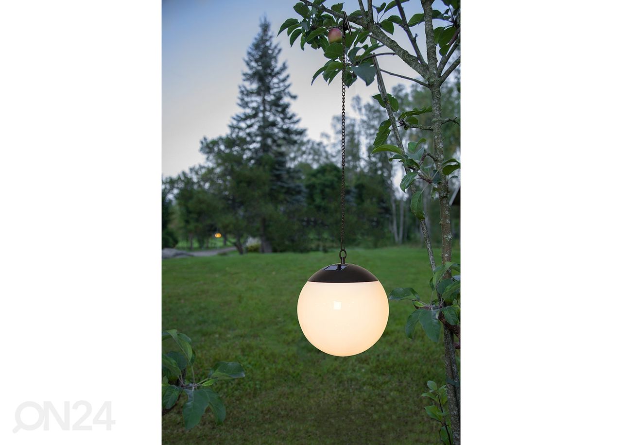 Riippuvalaisin aurinkokennolla Globus kuvasuurennos