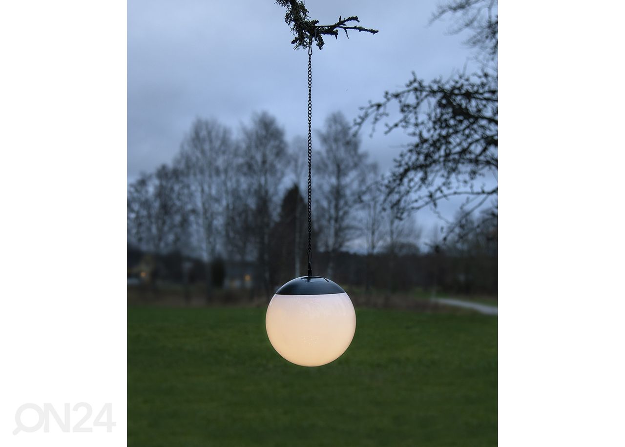 Riippuvalaisin aurinkokennolla Globus kuvasuurennos