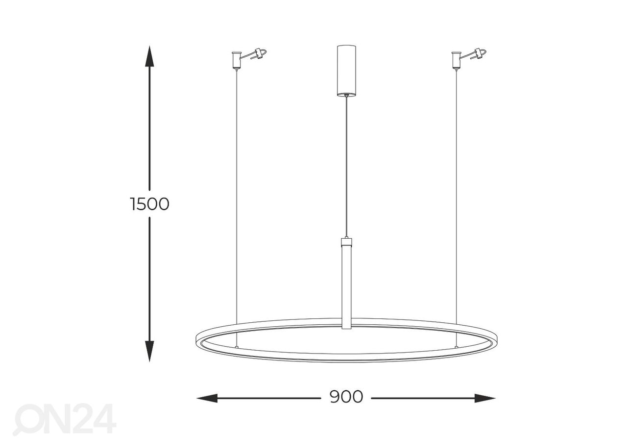 Riippuvalaisin Claud Ø 90 cm kuvasuurennos