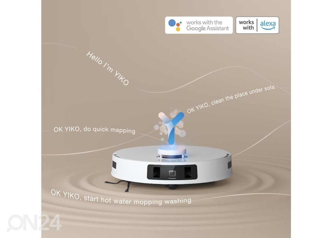 Robotti-imuri Ecovacs Deebot T30S, märkä- ja kuivapesu kuvasuurennos