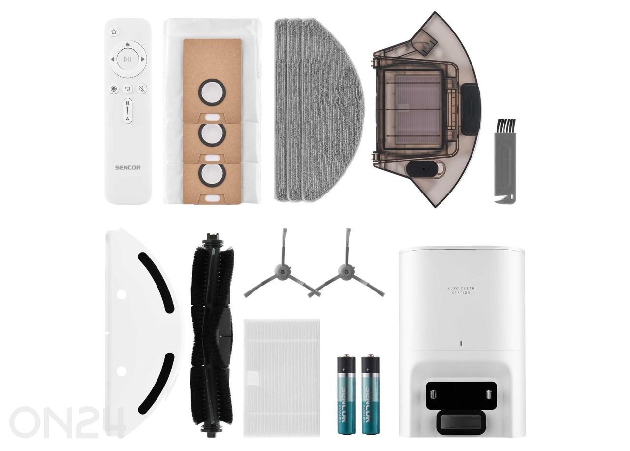 Robotti-imuri tyhjennysasemalla Sencor SRV7485WH kuvasuurennos