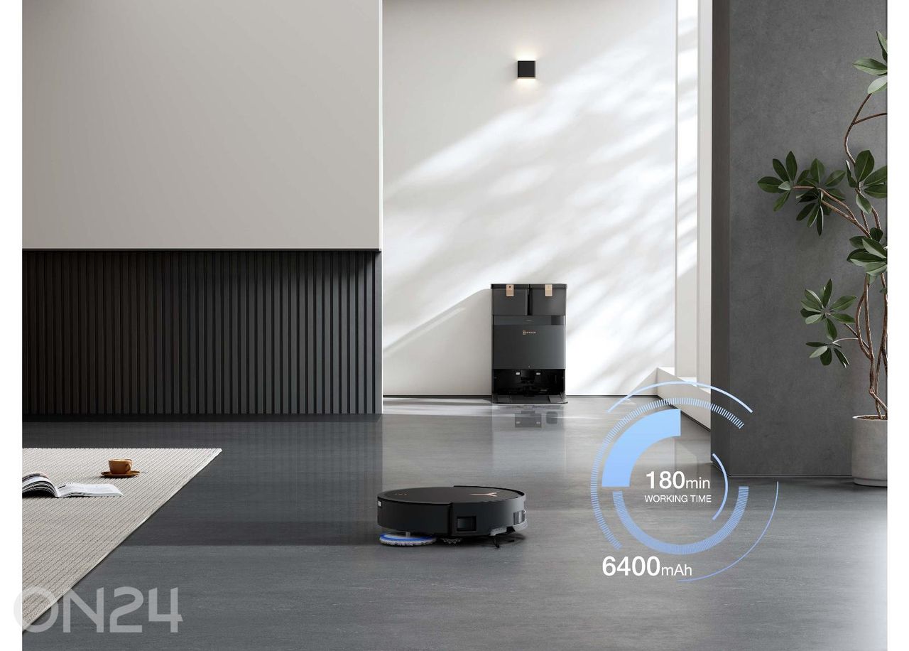 Robottipölynimuri Ecovacs Deebot T50 MAX PRO OMNI BLACK kuvasuurennos