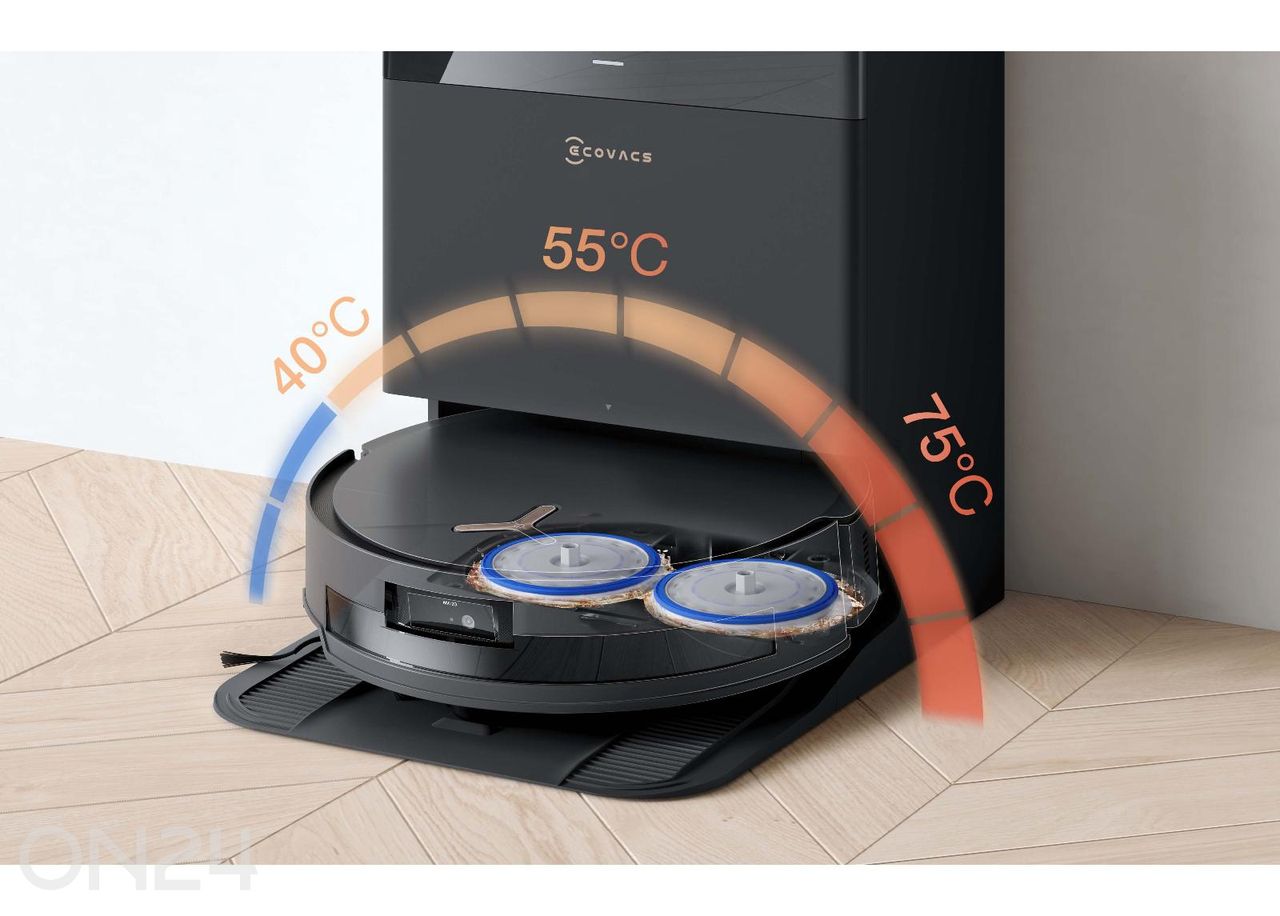 Robottipölynimuri Ecovacs Deebot T50 MAX PRO OMNI BLACK kuvasuurennos