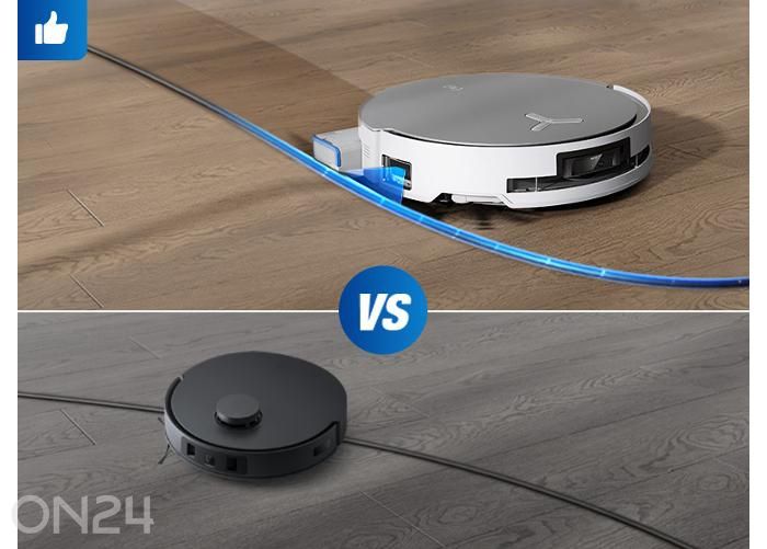 Robottipölynimuri Ecovacs Deebot X8 OMNI, märkä- ja kuivapesu, valkoinen kuvasuurennos