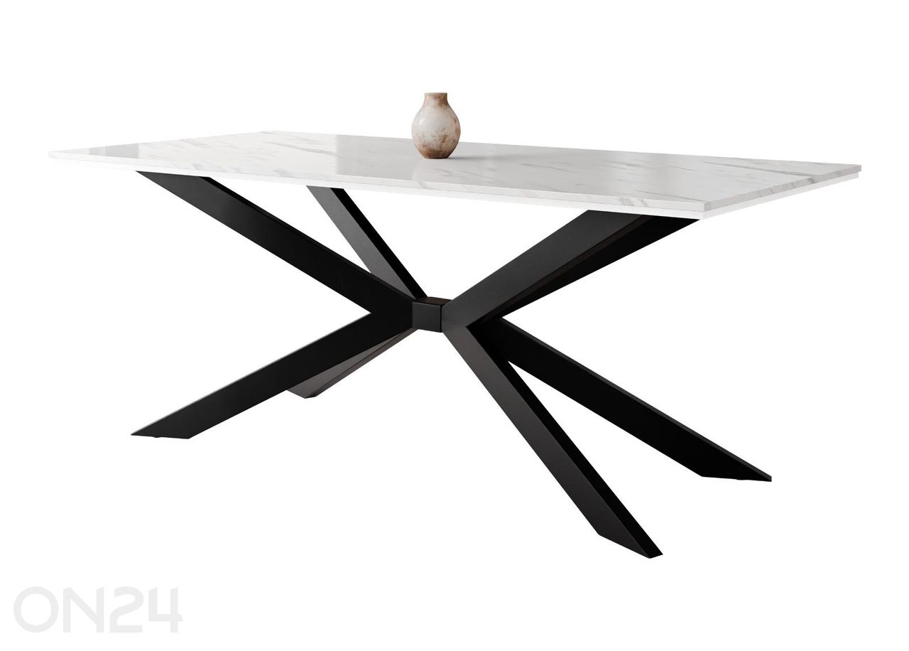 Ruokapöytä Flora 90x190 cm kuvasuurennos