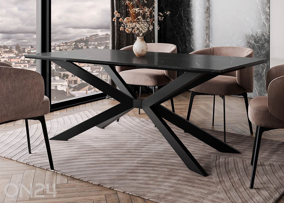 Ruokapöytä Flora 90x190 cm kuvasuurennos