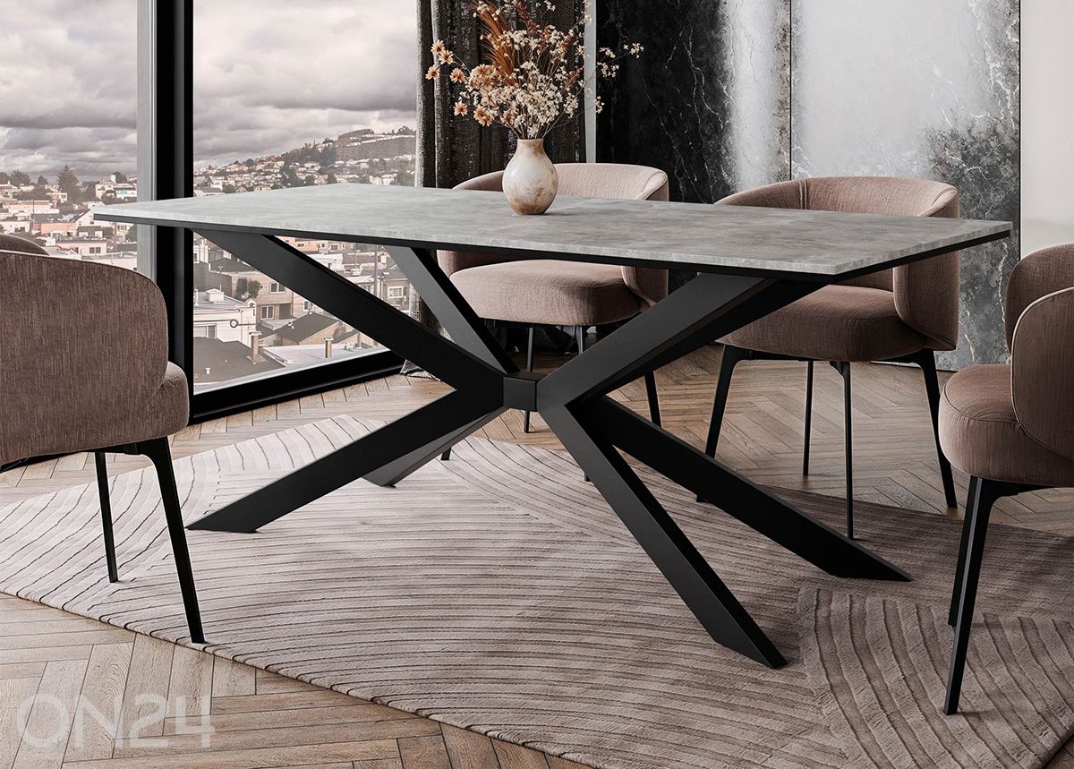 Ruokapöytä Flora 90x190 cm kuvasuurennos