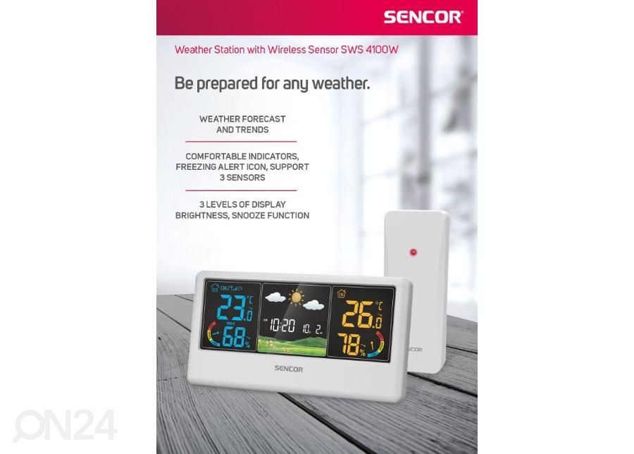 Sääasema Sencor SWS4100W, valkoinen kuvasuurennos