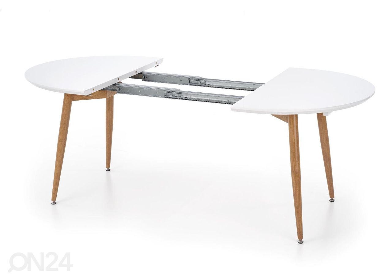 Säädettävä ruokapöytä Edward 100x120/200 cm kuvasuurennos