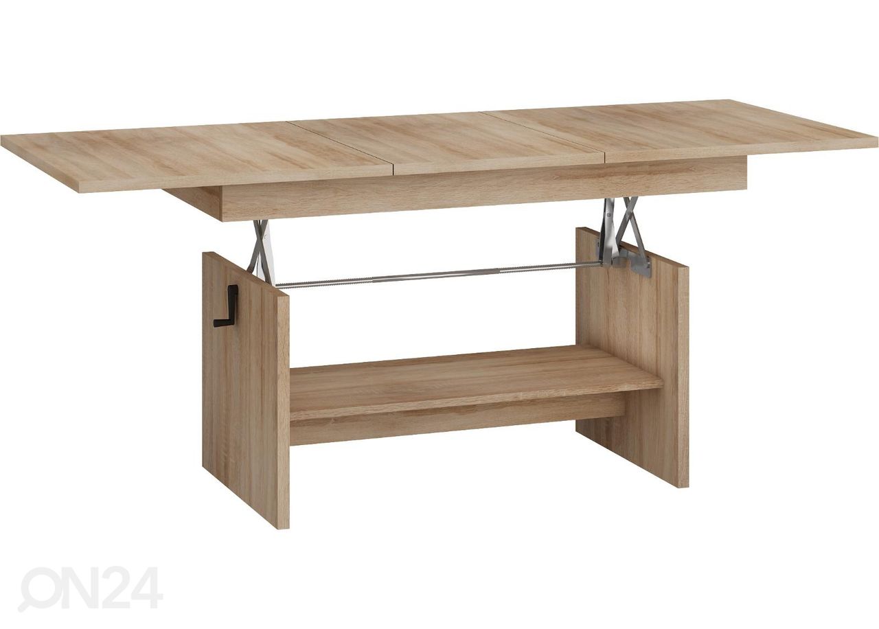 Säädettävä sohvapöytä 125/170x68 cm kuvasuurennos