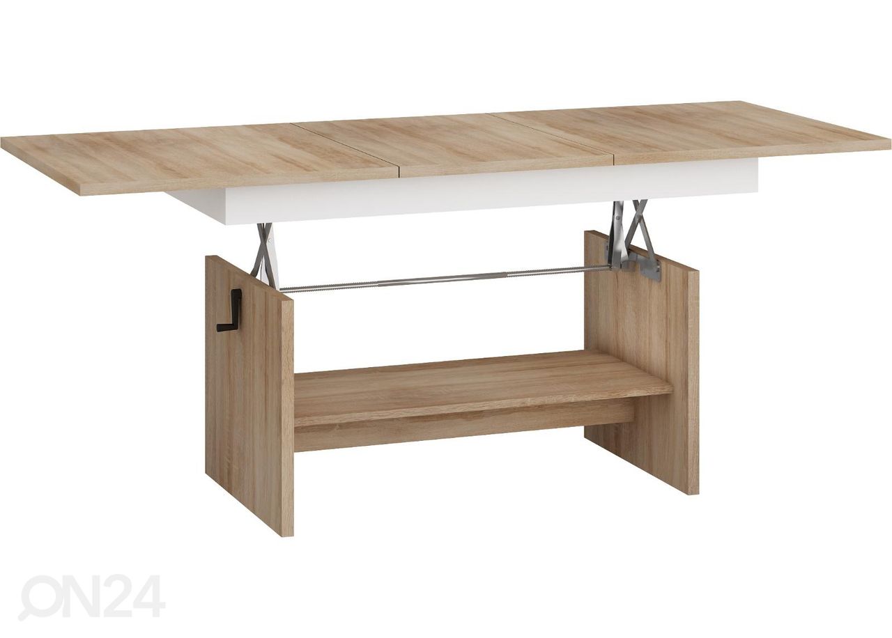 Säädettävä sohvapöytä 125/170x68 cm kuvasuurennos