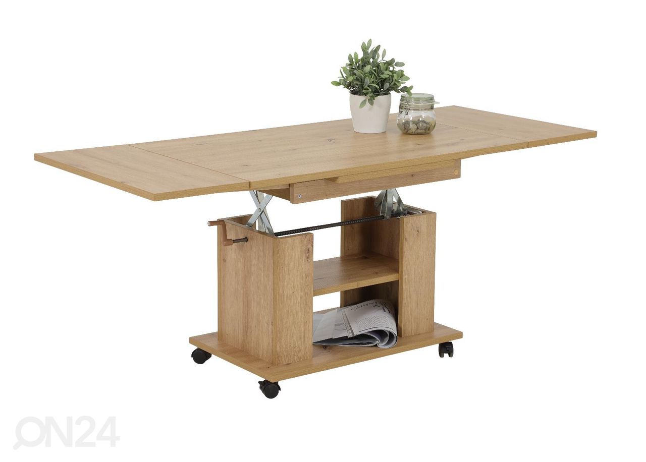 Säädettävä sohvapöytä Jakob 60x90-142 cm kuvasuurennos