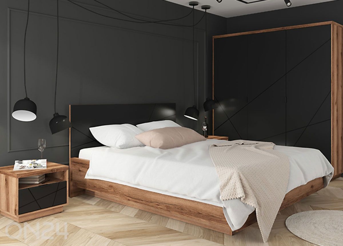 Säilytyslaatikollinen sänky Forn 160×200 cm kuvasuurennos