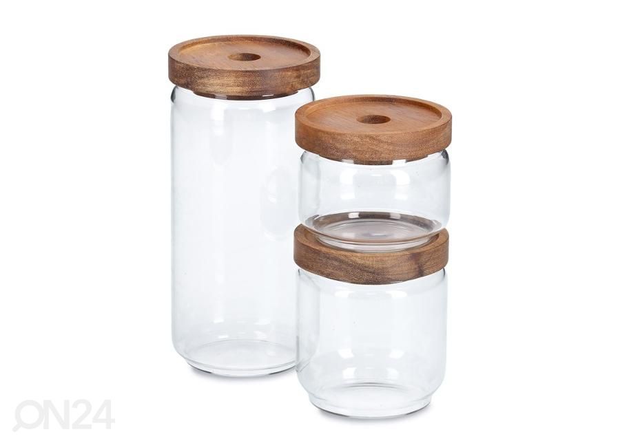 Säilytyspurkki akaasiapuu kannella 435 ml kuvasuurennos