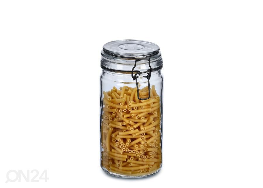 Säilytyspurkki kannella 750 ml, harmaa kuvasuurennos