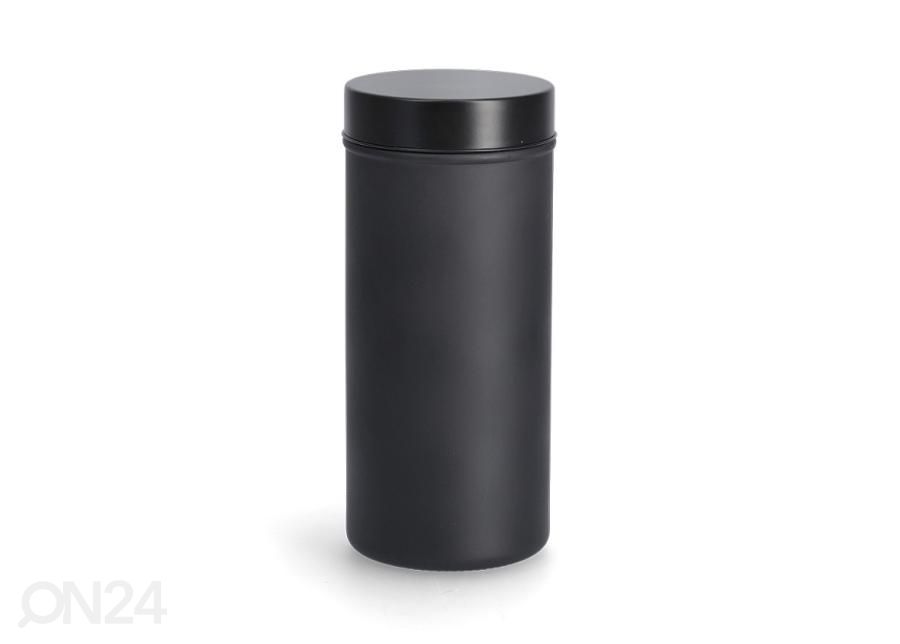 Säilytyspurkki metallikannella 1250 ml, musta kuvasuurennos