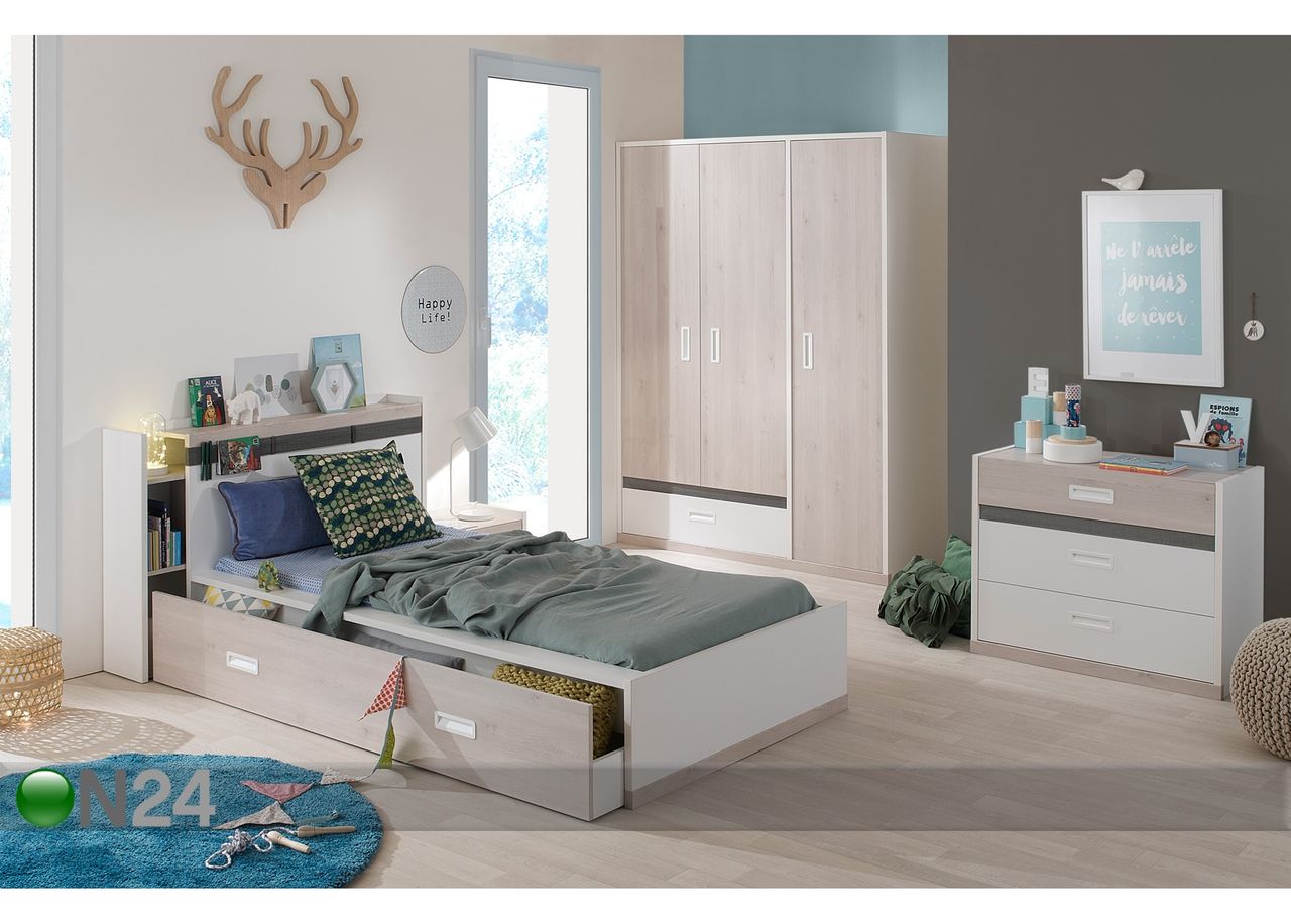 Sängyn päätyhylly Eden Tiago 116 cm kuvasuurennos