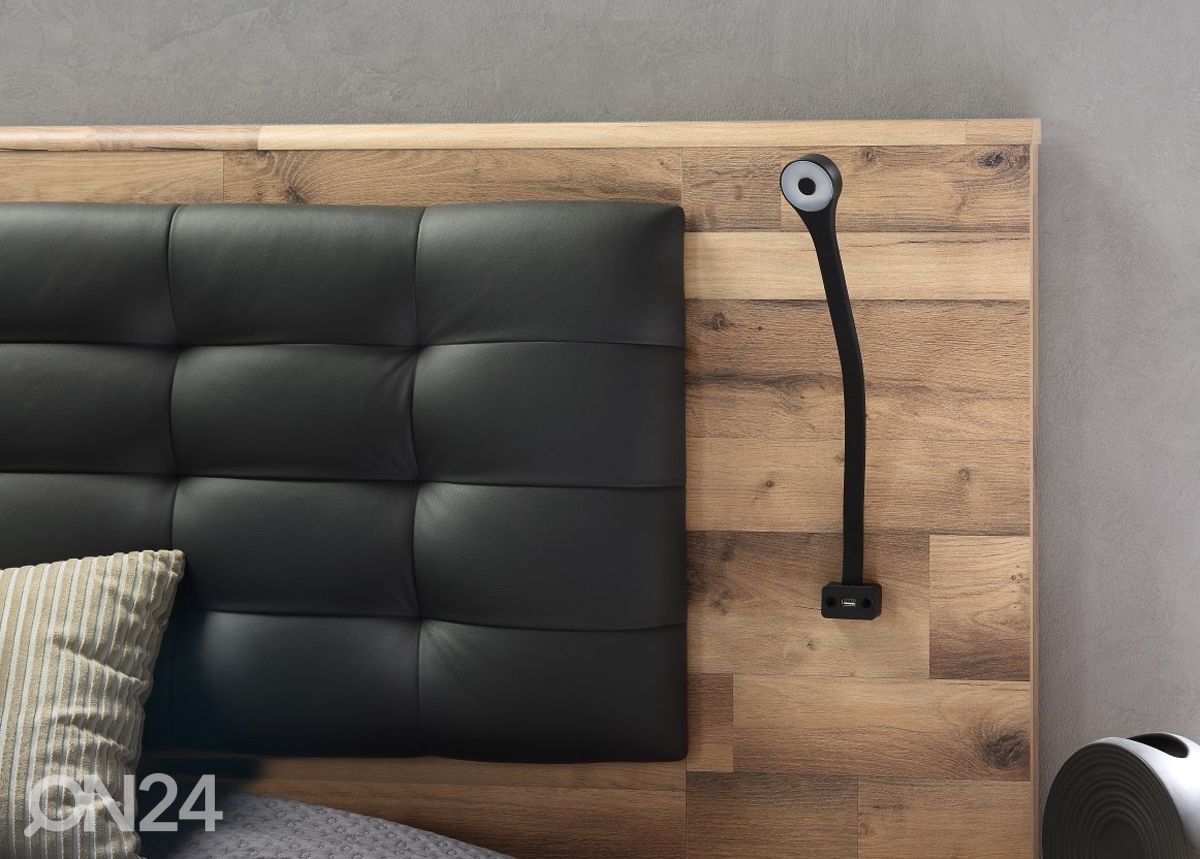 Sänky 180x200 cm + 2 yöpöytää kuvasuurennos