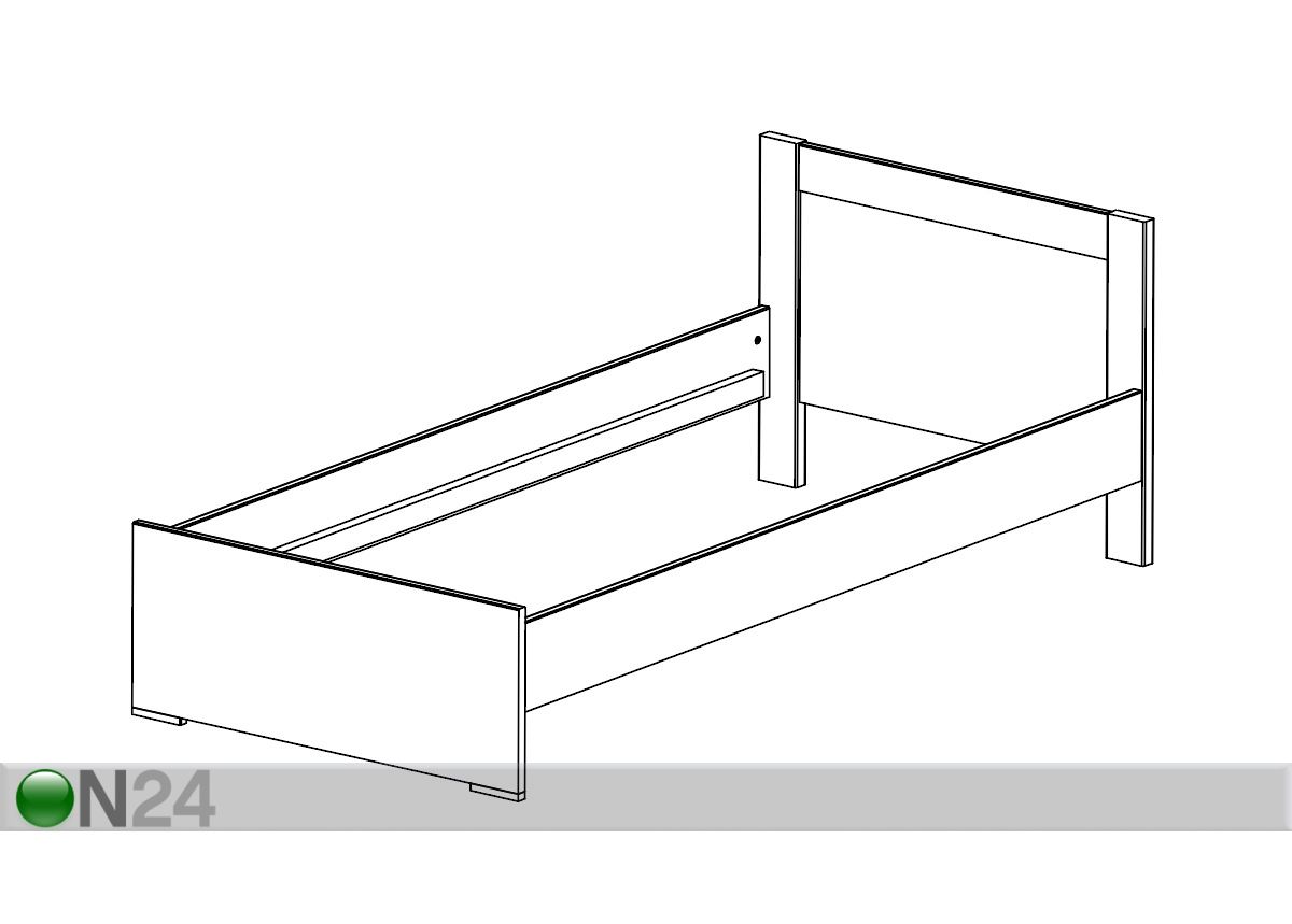Sänky CINDY 90x200 cm kuvasuurennos