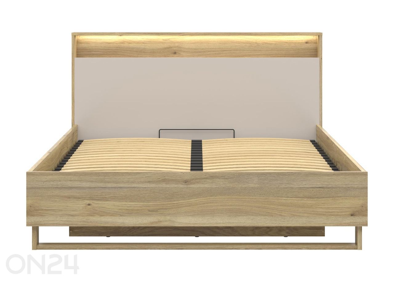 Sänky Dalva LED-valaistuksella ja vuodevaatelaatikolla 160x200 cm kuvasuurennos