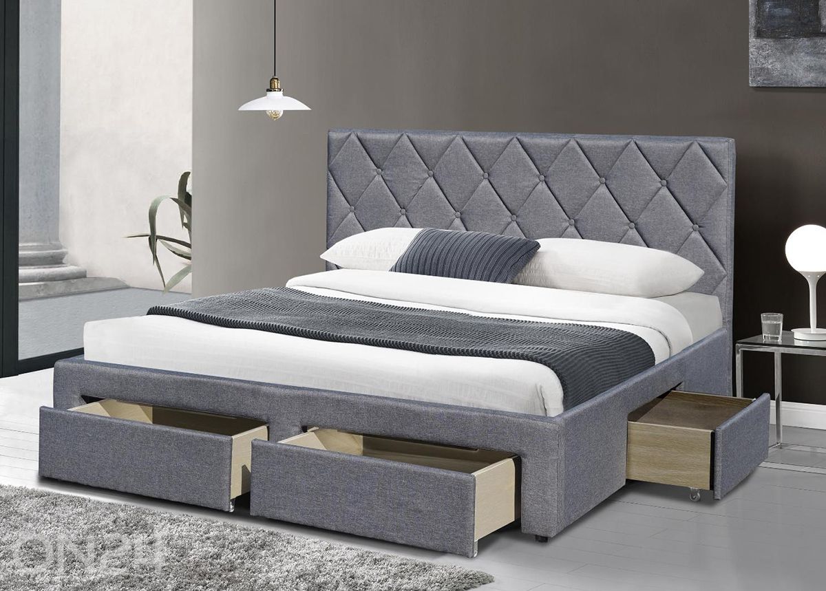 Sänky laatikoilla 160x200 cm kuvasuurennos