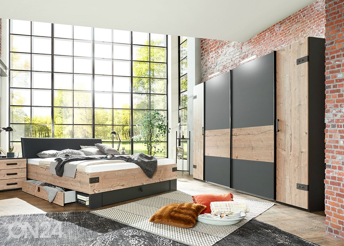 Sänky vuodevaatelaatikolla Stockholm 180x200 cm kuvasuurennos