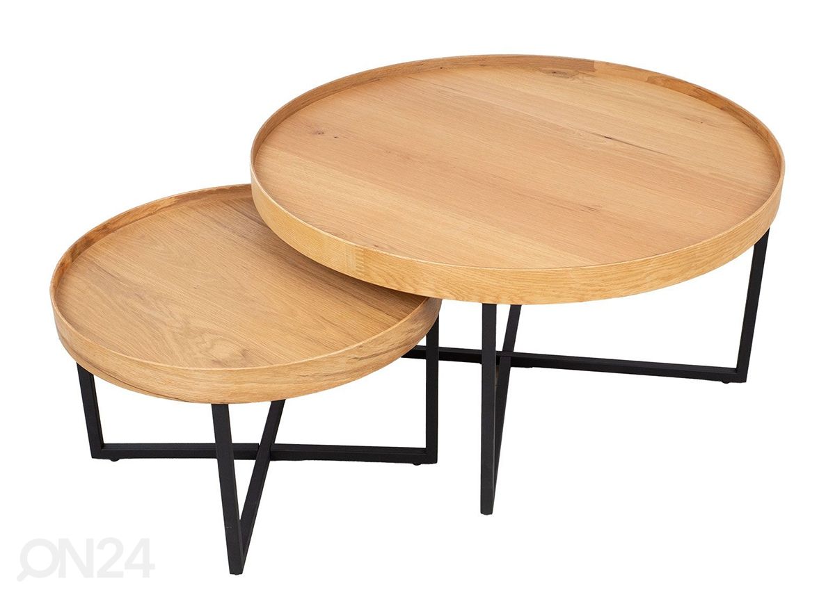 Sarjapöytä Music 2 kpl, Ø 60 cm ja Ø 90 cm kuvasuurennos