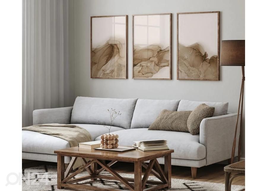 Seinäjuliste Abstraktit aallot II 50x70 cm kuvasuurennos