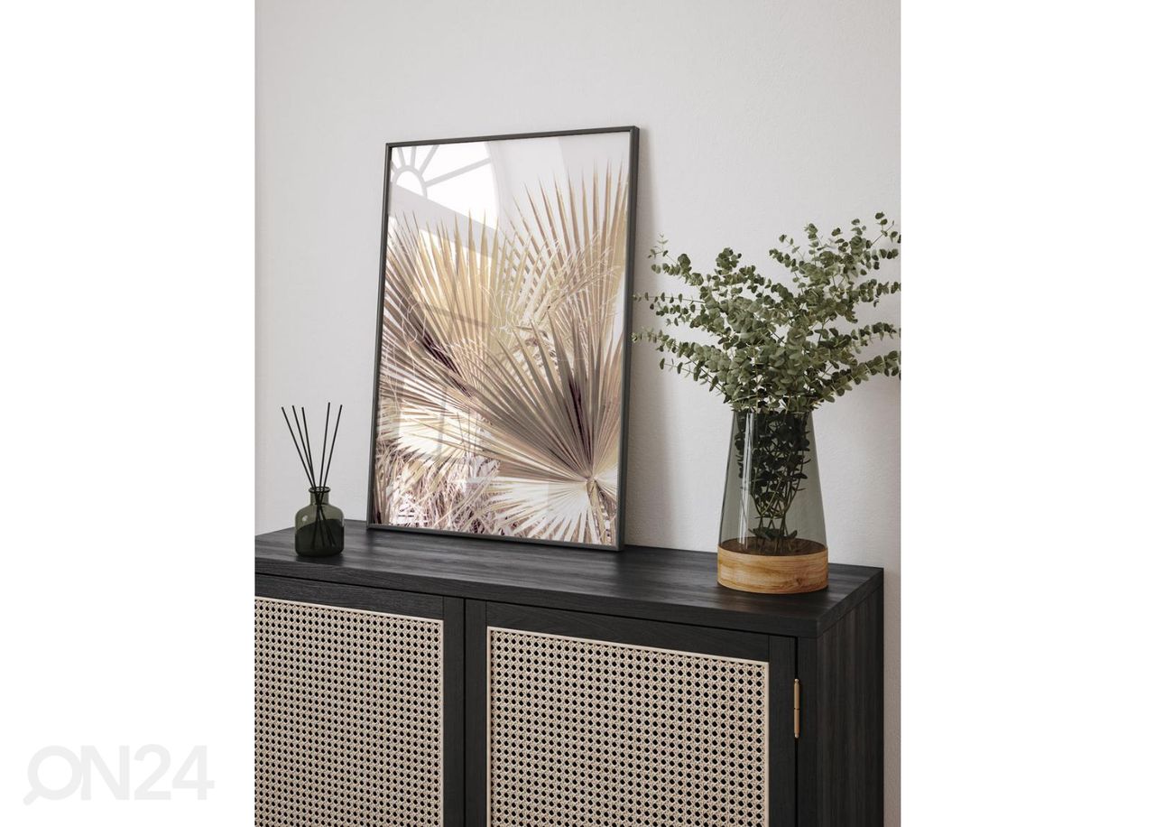 Seinäjuliste Beiget lehdet 21x30 cm kuvasuurennos