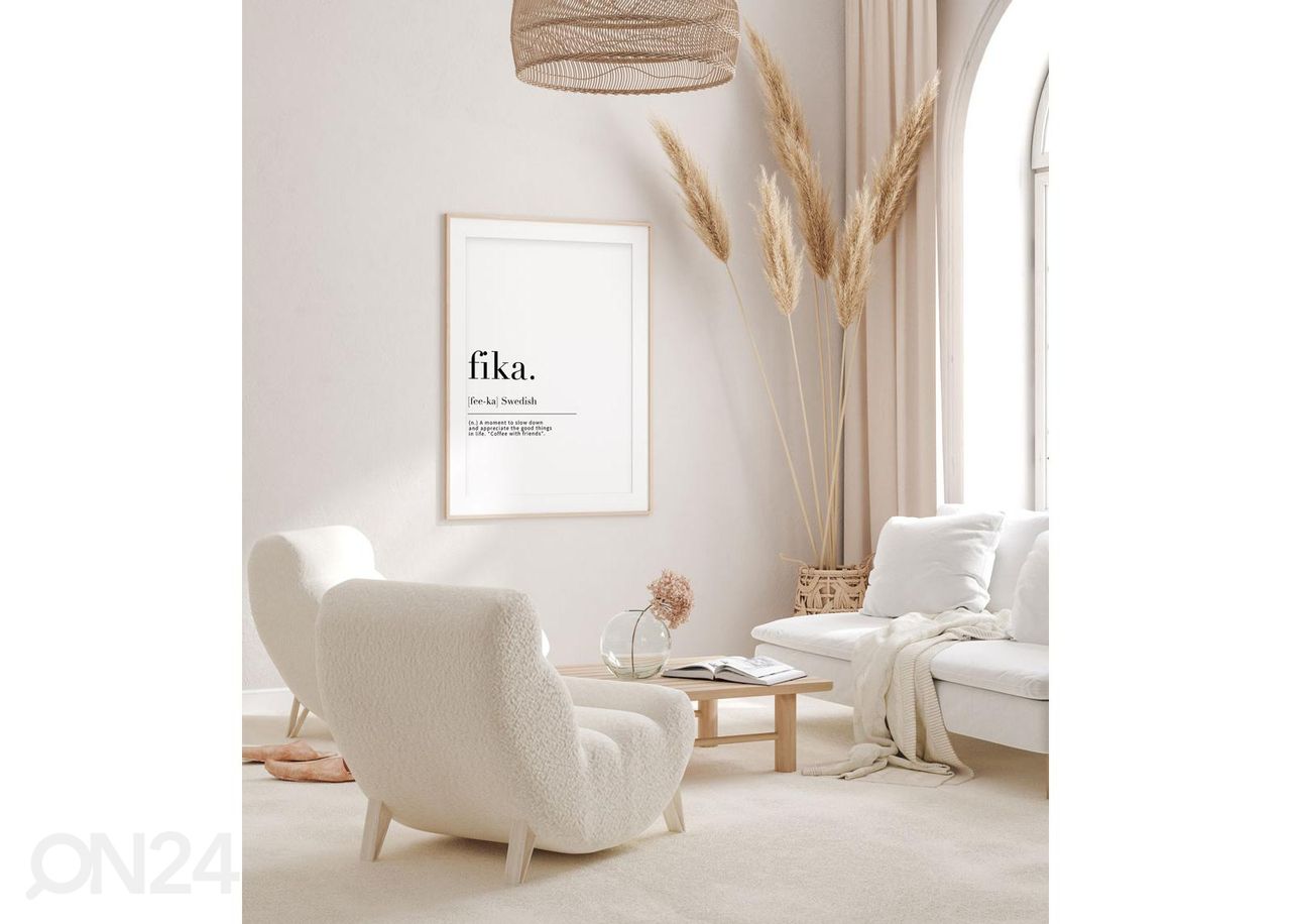 Seinäjuliste Fika 21x30 cm kuvasuurennos