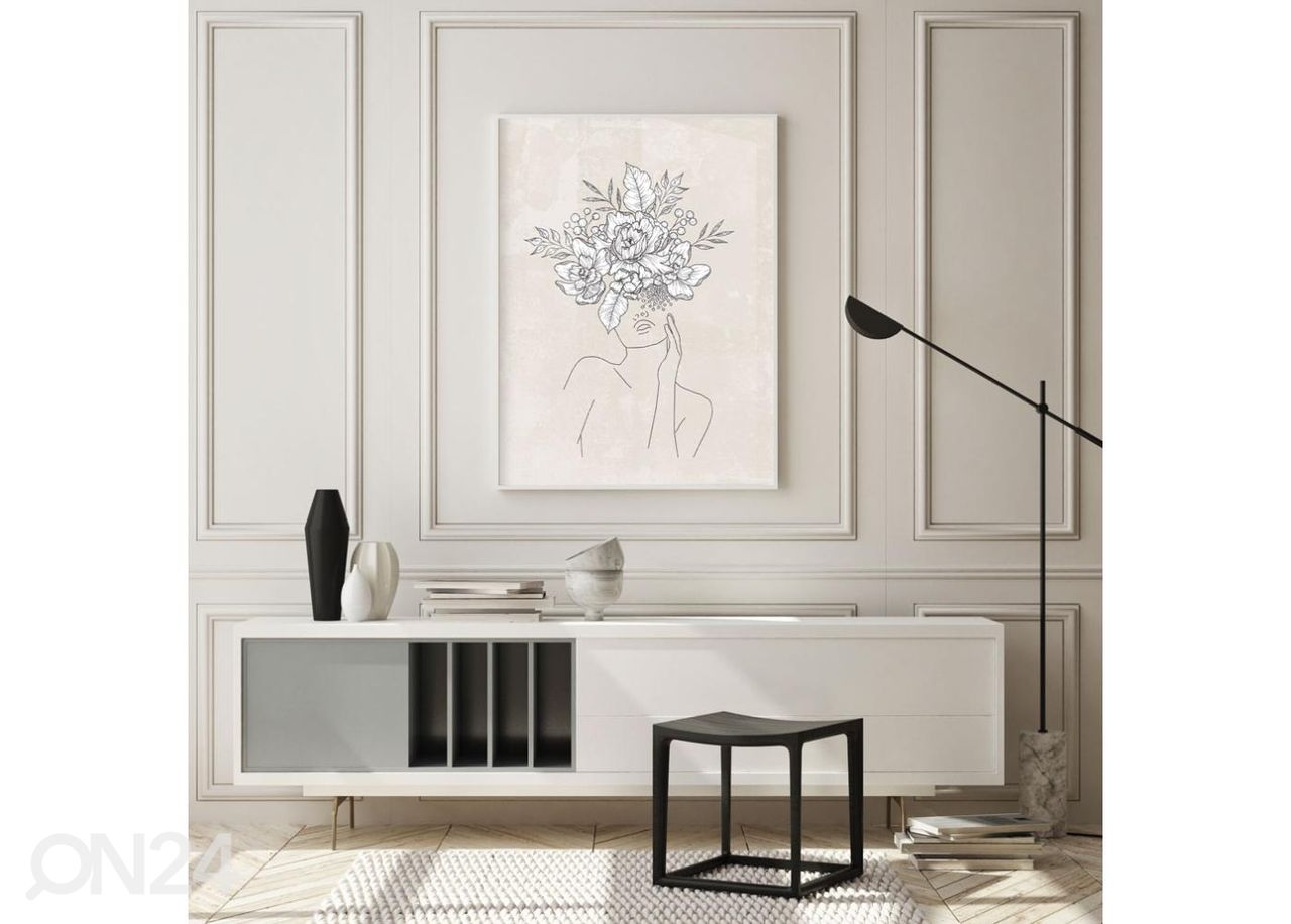 Seinäjuliste Heräävä nainen 21x30 cm kuvasuurennos